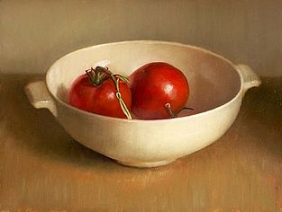 Stilleven met tomaten, 30x40cm, 2009. SOLD