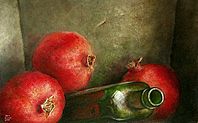 Tromp l oeil still life, 17x13cm, 2006. 