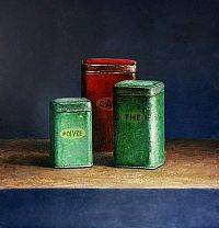 Still life with coffee A, 60x60cm, 2006.