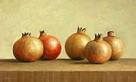 Still life with pomegrenate, 52x32cm, 2005