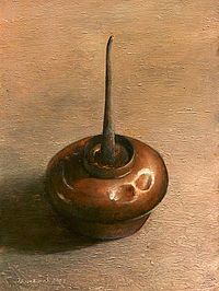 Still life with oil, 18x24cm, 2005