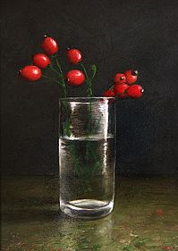 Floral still life, 18x24cm, 2005.