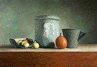 Still life with bucket, 112x80cm, 2005.