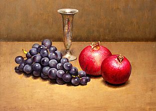Still life with grapes, 40x29cm, 2010.SOLD