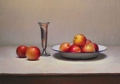 Still life with plums, 45x48, 2010.