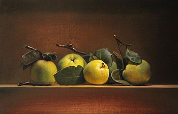 Still life with quinces, 50x32cm, 2011. 
