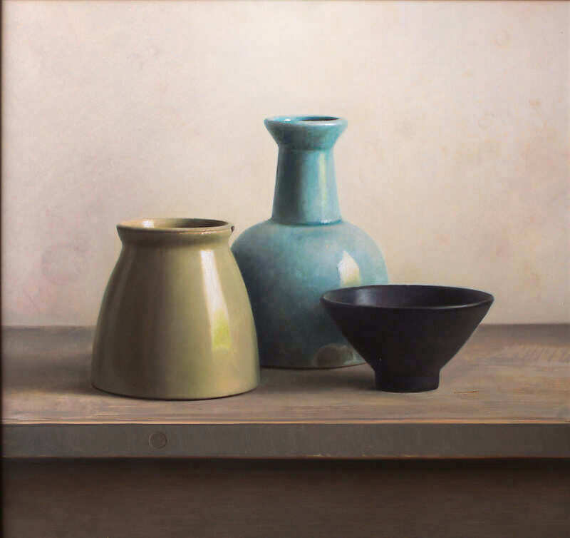 Painting: Still life with black bowl