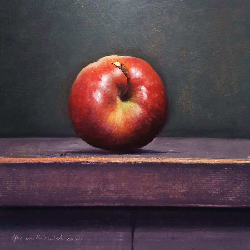 Painting: Still life with apple