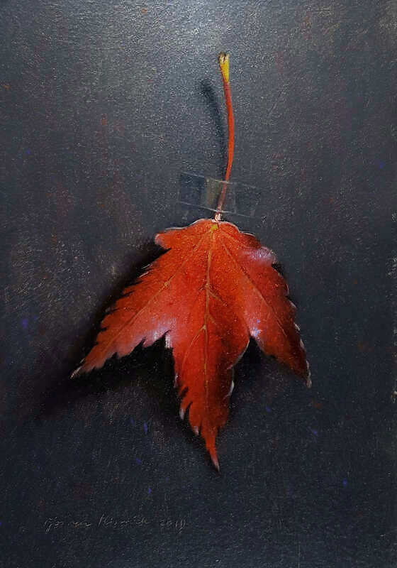 Painting: Autumn leaf