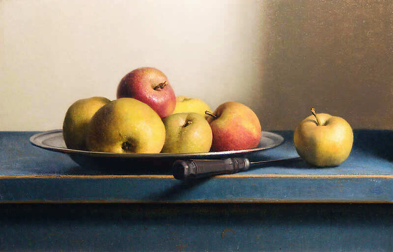 Painting: Apple still life