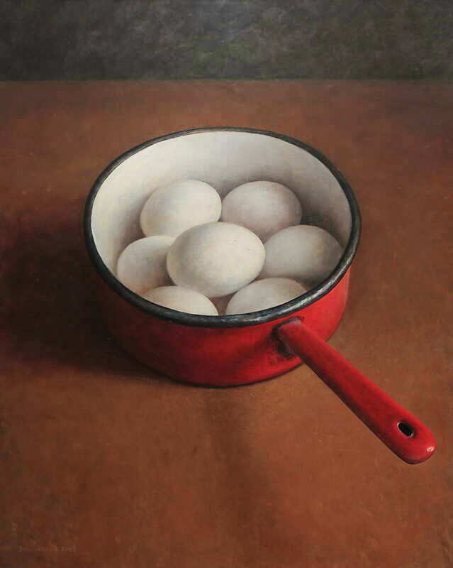 Painting: Still life with eggs