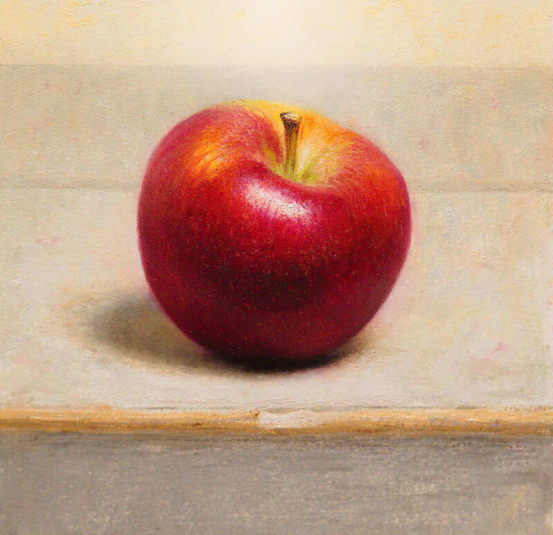 Painting: Still life with apple