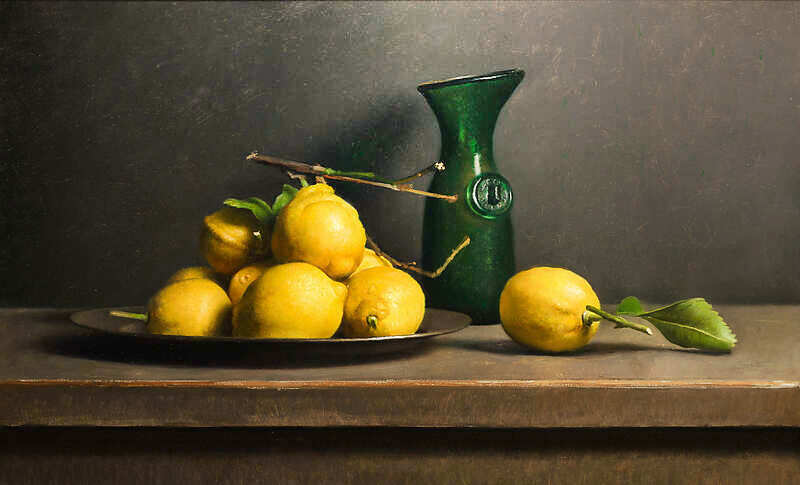 Painting: Still life with lemons
