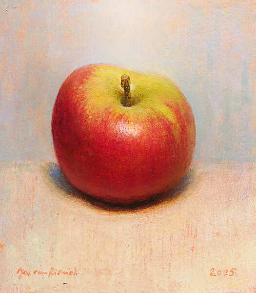 Painting: Still life with apple
