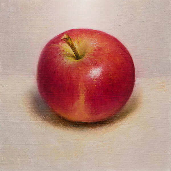 Painting: Still life with apple