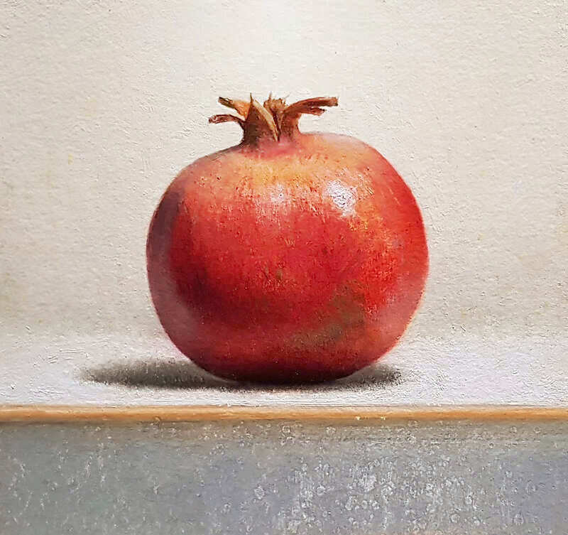 Painting: Still life with pomegranate