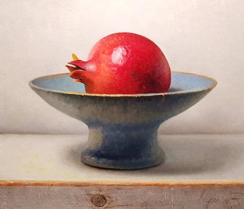 Painting: Pomegranate still life