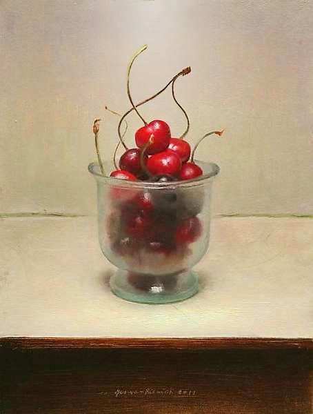 Painting: Cherry still life