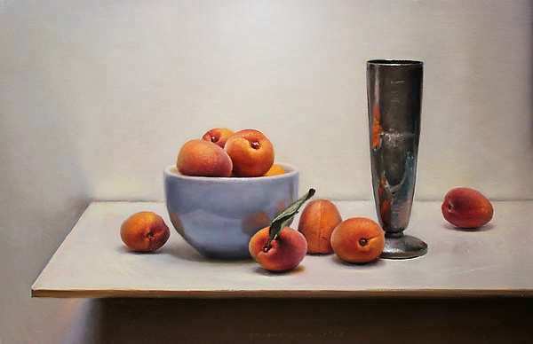 Painting: Apricot-still life