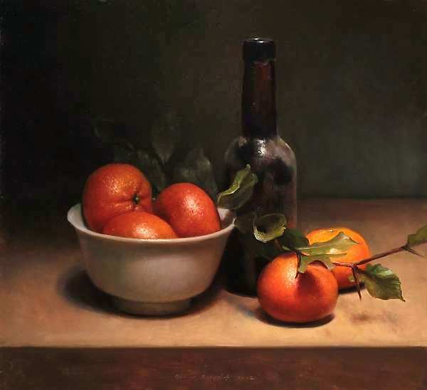 Painting: Clementine still life