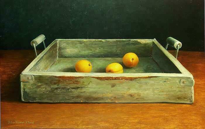 Painting: 3 Apricots