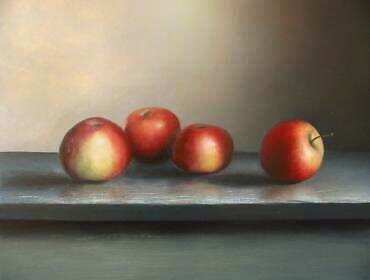 Painting: Still life with apples. 53x47cm