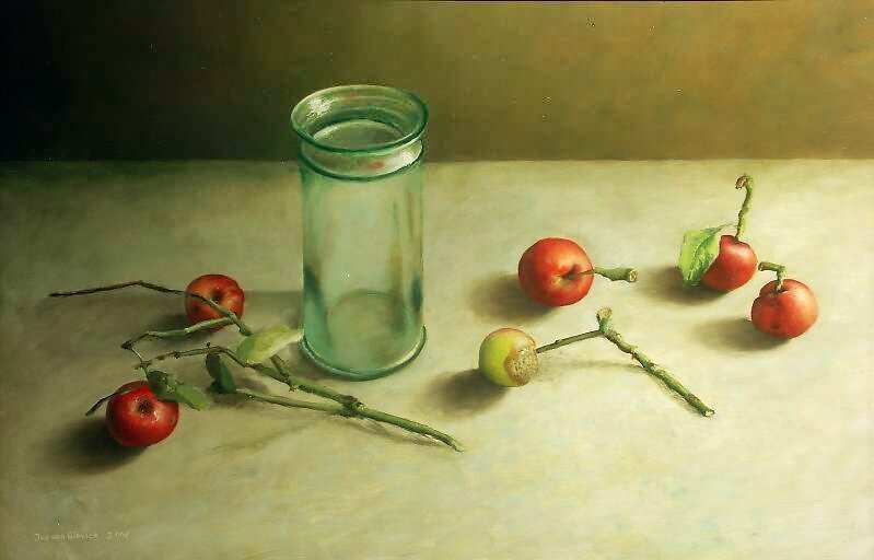 Painting: Still life with with apples