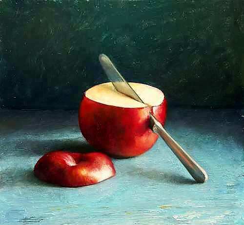 Painting: Still life with apples