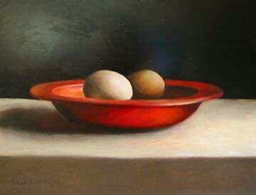 Painting: Bowl with eggs