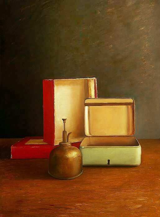 Painting: Still life with till