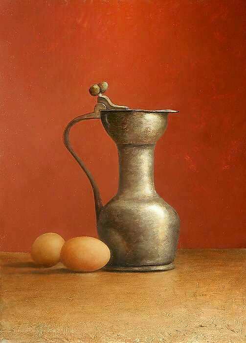 Painting: Still life with egg