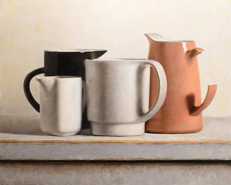 Painting: Still life with broken jug