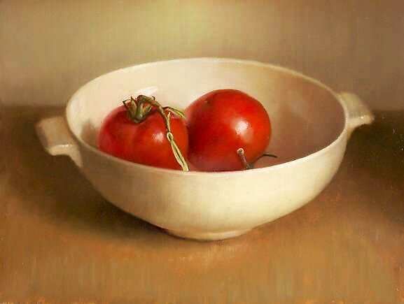 Painting: Stilleven met tomaten