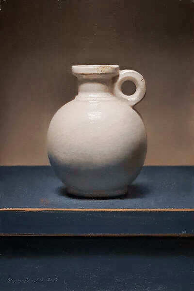 Painting: Still life white jug
